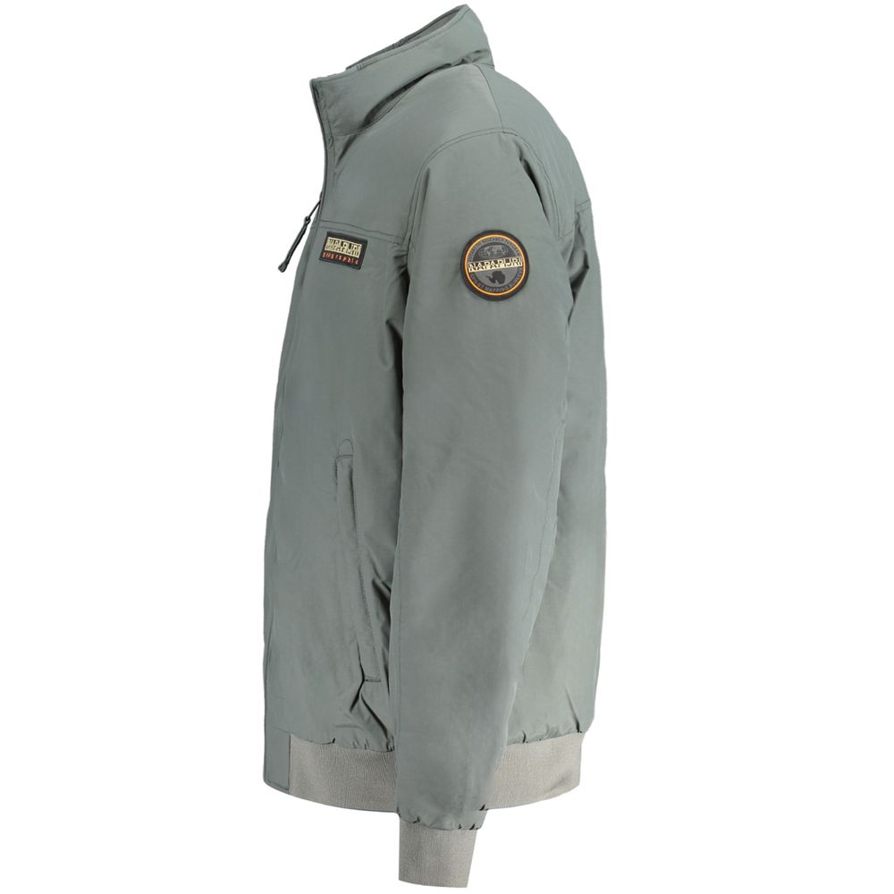 Front view with bag zipped and handles upright.