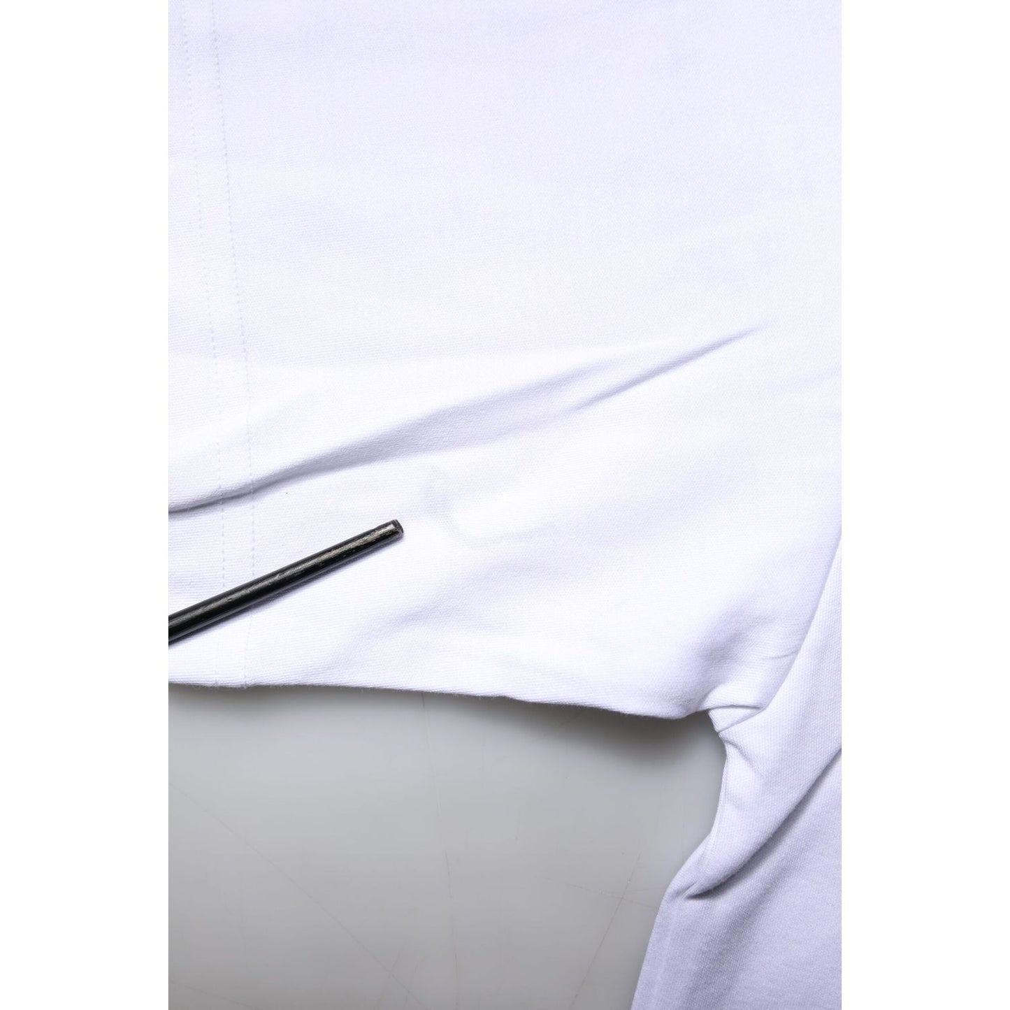 Dolce & Gabbana White Printed Cotton Crew Neck Tee T-shirt TSH86869-36