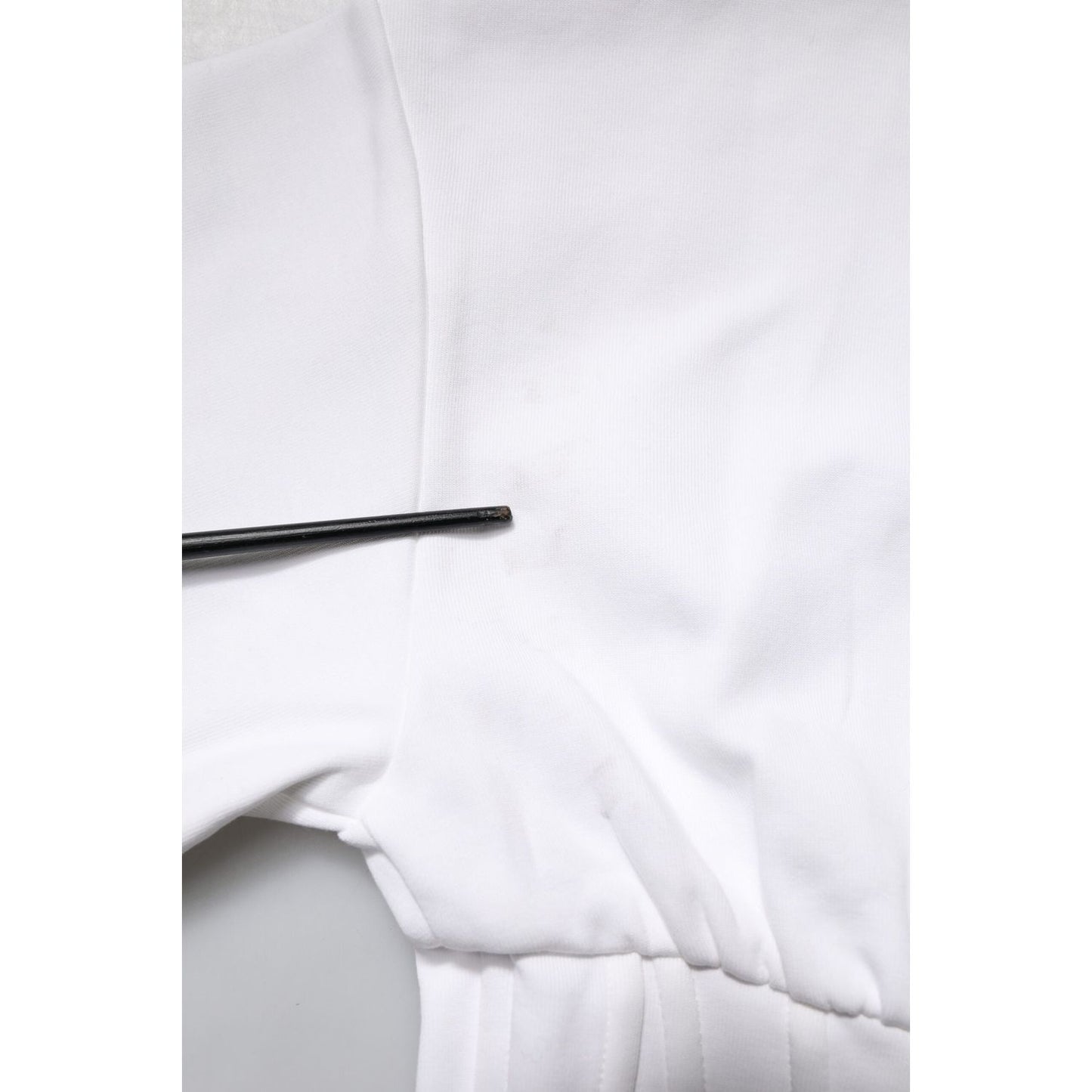 Dolce & Gabbana White Cotton Blend 3/4 Sleeves Blouse Top TSH87024-38