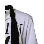 Dolce & Gabbana White Cotton Silk Blend Ascot Collar T-shirt TSH87240-42