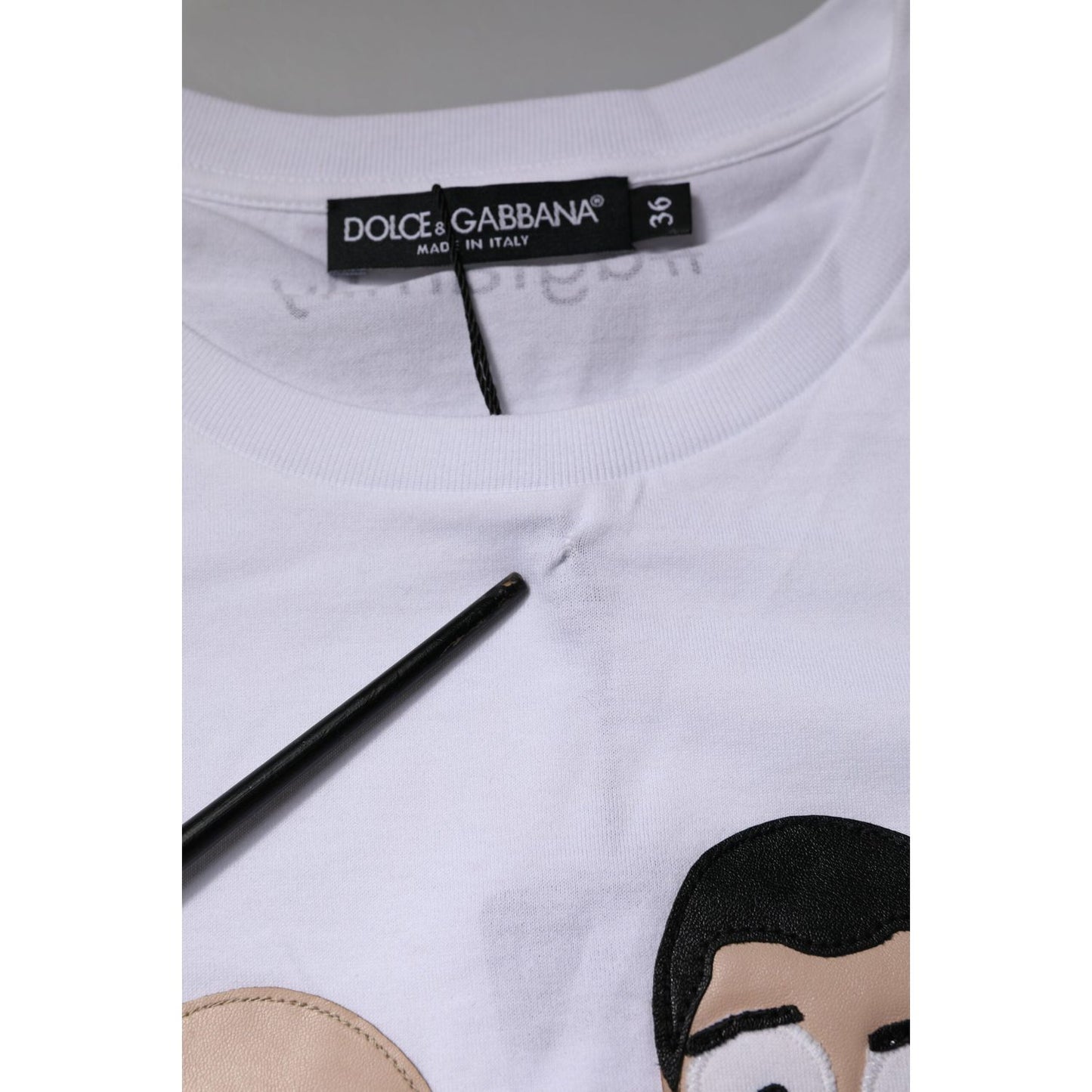 Dolce & Gabbana White #DGFAMILY Embroidery Cotton T-shirt TSH87277-36