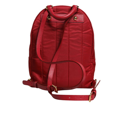 Dolce & Gabbana Red #DGFAMILY VULCANO Embellishment Backpack Bag