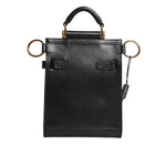 Dolce & Gabbana Black Calfskin Leather Logo Plaque Mini Bag BAG4596