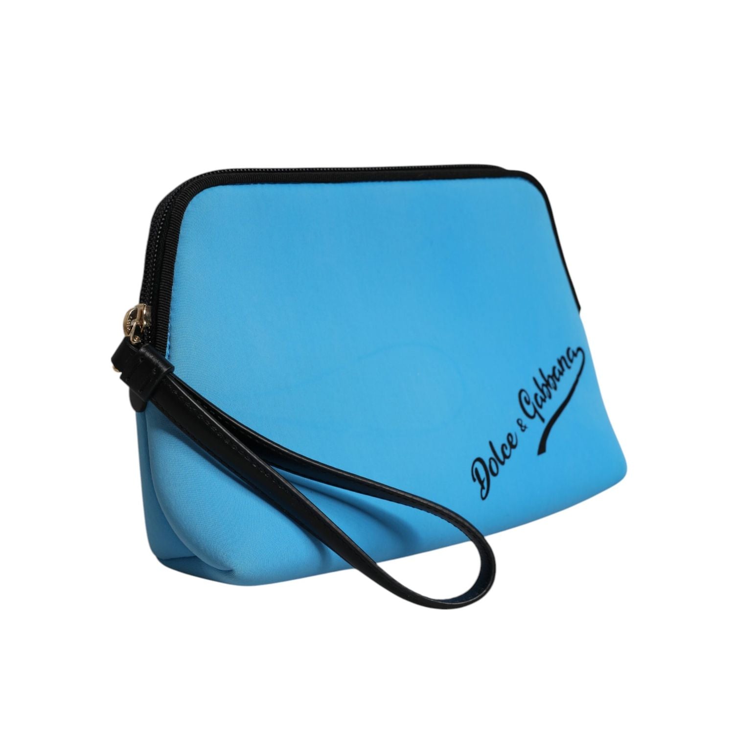 Dolce & Gabbana Blue DG Logo Print Clutch Zip Borse Pouch Bag