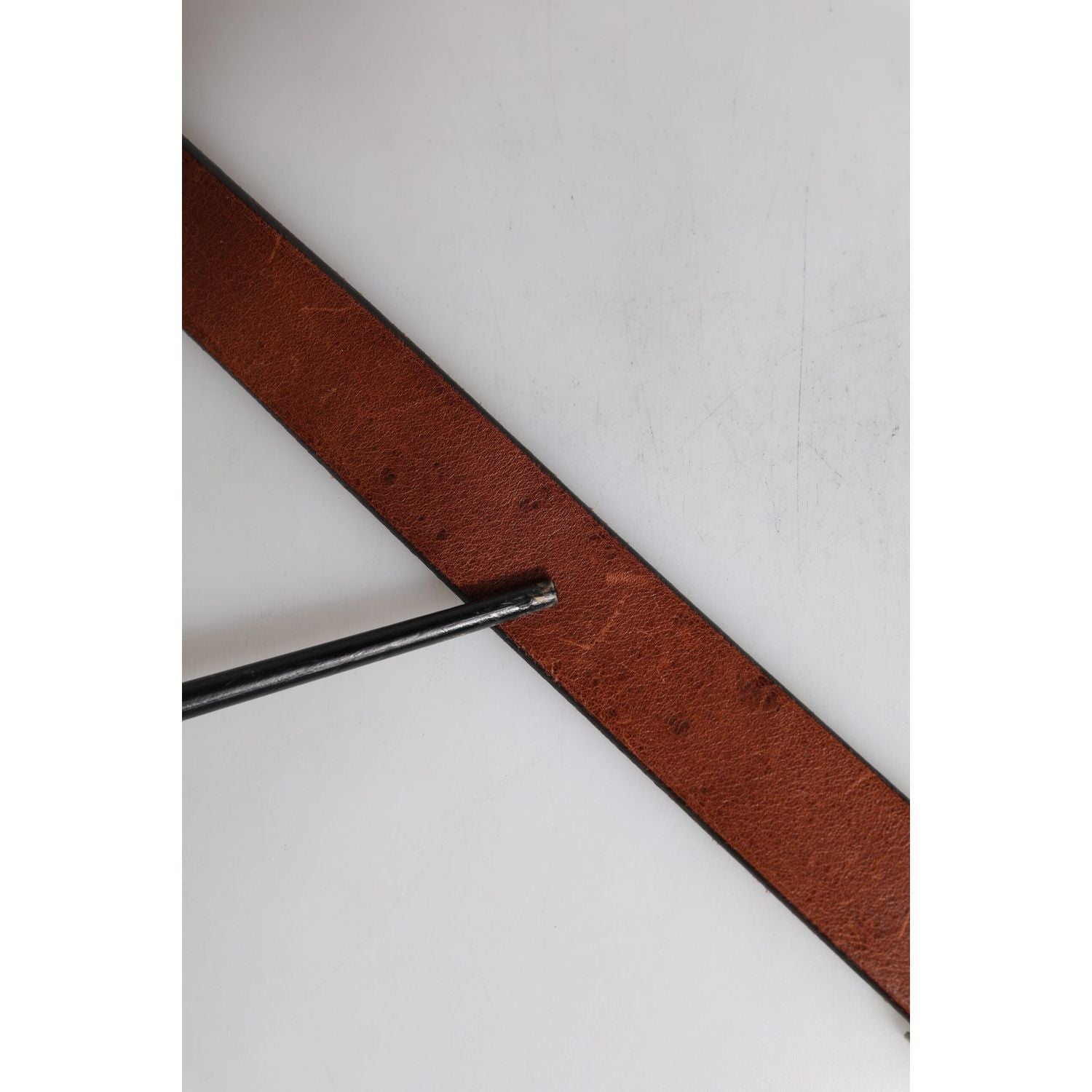 Dolce & Gabbana Brown Leather Metal Buckle Classic Belt