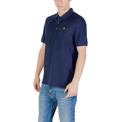Lyle & Scott Blue Cotton Polo Shirt