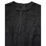 Dolce & Gabbana Black Lace STAFF Crew Neck Long Sleeves Top TSH878588-40