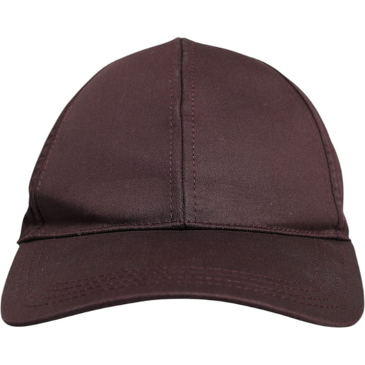 Dolce & Gabbana Brown Cotton DG Crown 6 Panels Baseball Cap