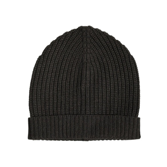 Dolce & Gabbana Dark Gray Cashmere Knit Winter Beanie Hat HAT9698