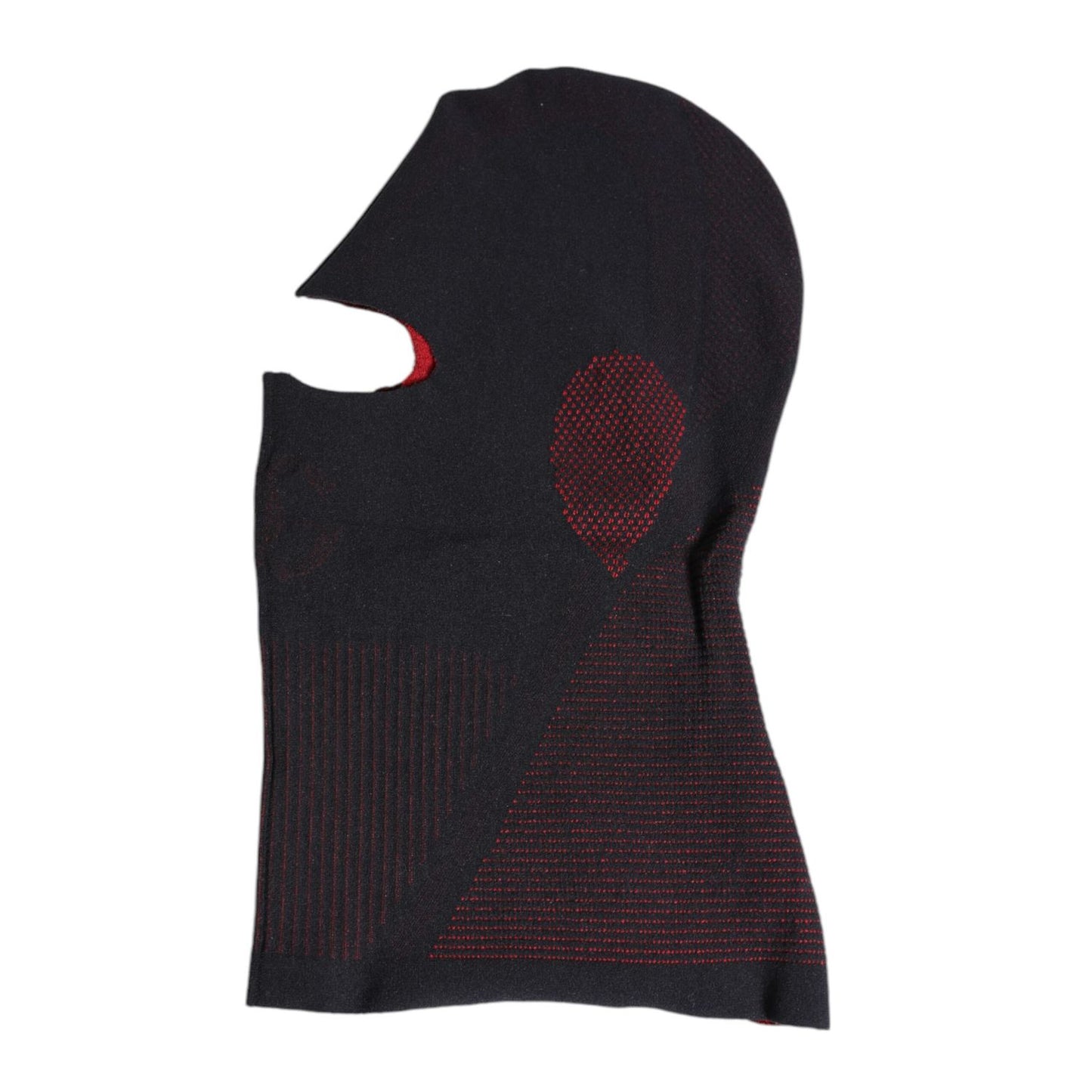 Dolce & Gabbana Black Cotton Knitted Ski Mask Balaclava Hat HAT9815