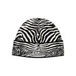 Dolce & Gabbana Black White Zebra Knitted Winter Beanie Hat HAT9830