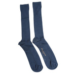Dolce & Gabbana Blue Cotton DG Logo Over The Calf Socks SCS2227-L