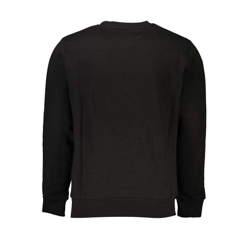La Martina Black Cotton Men Sweater