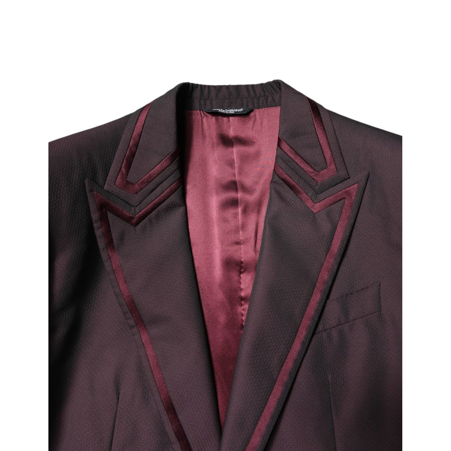Dolce & Gabbana Maroon Single Breasted Formal 2 Piece Suit