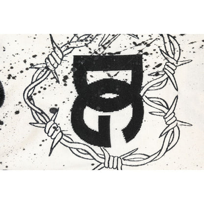 Dolce & Gabbana White Logo Angel Print Women Pullover Sweater