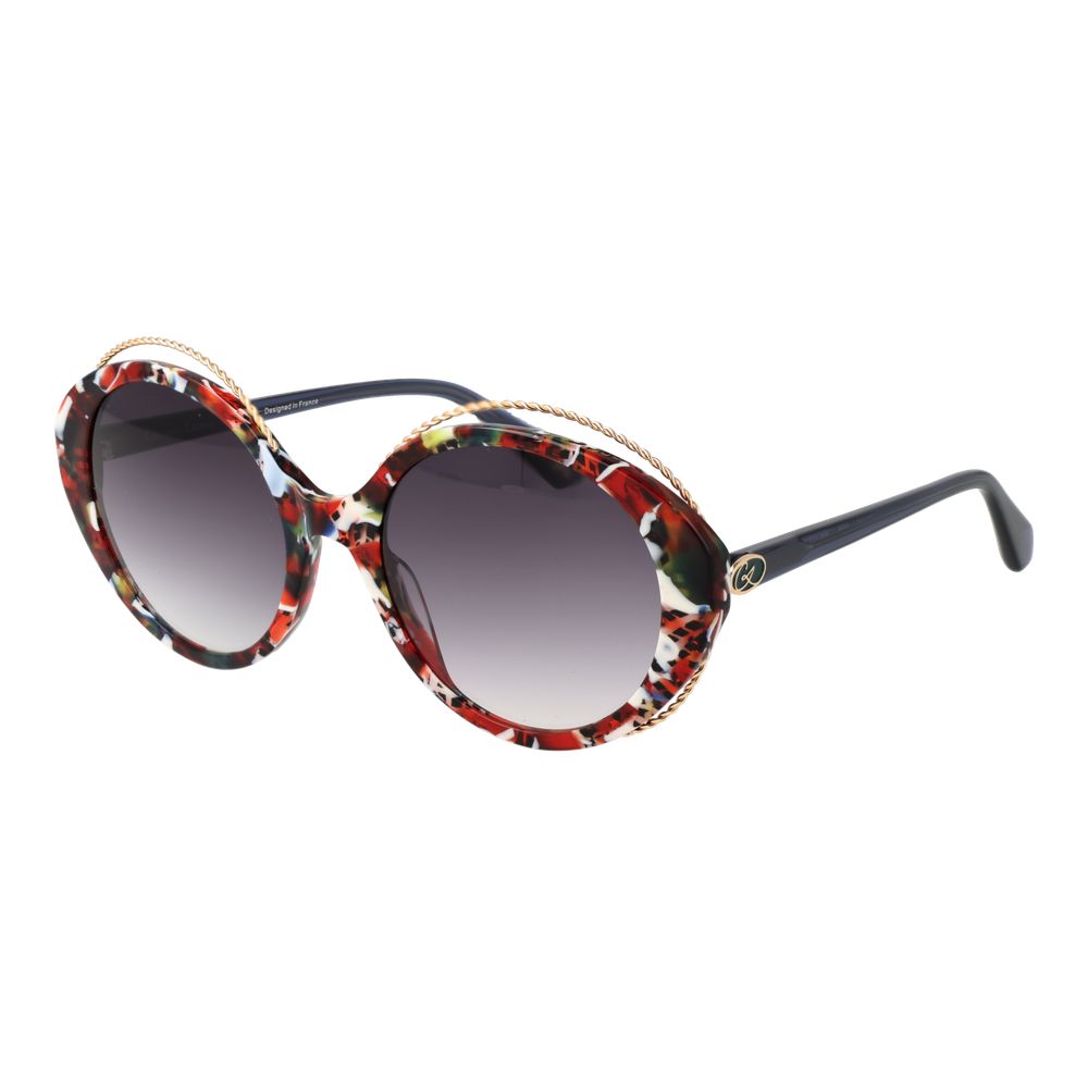 Christian Lacroix Multicolor Women Sunglass with multicolor acetate frame, grey mirrored & gradient lenses offering 100% UVA & UVB protection.
