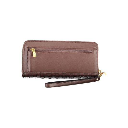 Guess Jeans Chic Brown Polyethylene Wallet with Coin Purse 1728,67403481248,Bags,Brown,Guess Jeans,New with tags,Wallets - Women - Bags,Women,Women - Bags Guess Jeans GU-26323
