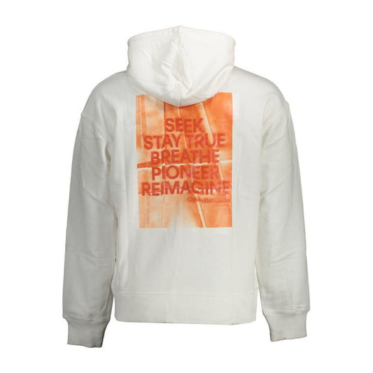 Calvin Klein White Cotton Men Sweater CA-15136-S
