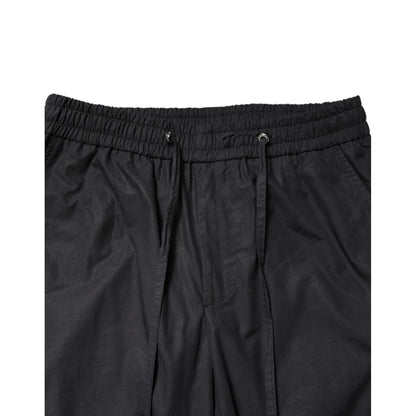 Dolce & Gabbana Black Cotton TAORMINA Formal 2 Piece Suit