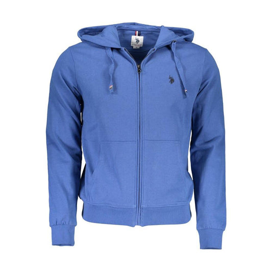 U.S. POLO ASSN. Blue Cotton Men Sweater