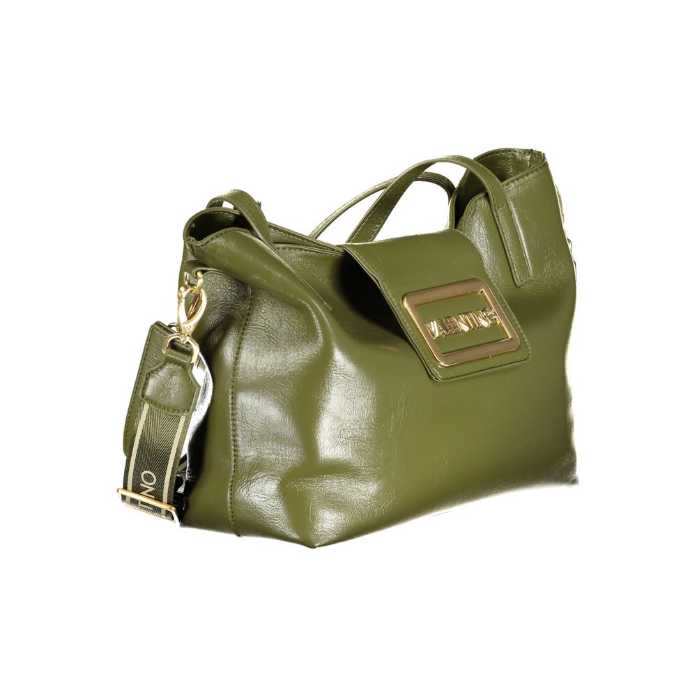 Mario Valentino Green Polyethylene Women Handbag with removable strap and internal pocket
