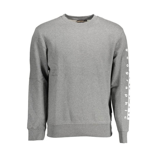Napapijri Brown Cotton Men Sweater NA-37263-3XL