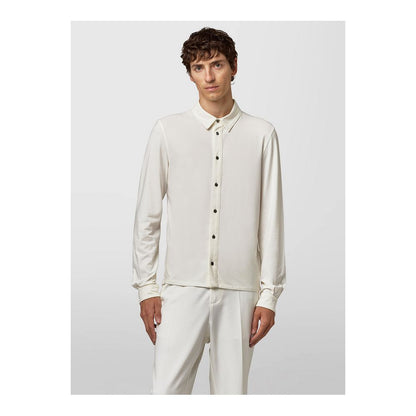 Alpha Studio White Cotton Shirt