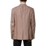Dolce & Gabbana Beige TAORMINA Single Breasted Coat Blazer KOS2315-58