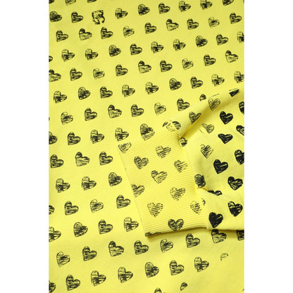 Dolce & Gabbana Yellow Heart Crew Neck Men Pullover Sweater