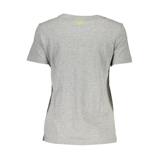 Guess Jeans Gray Cotton Unisex T-Shirt