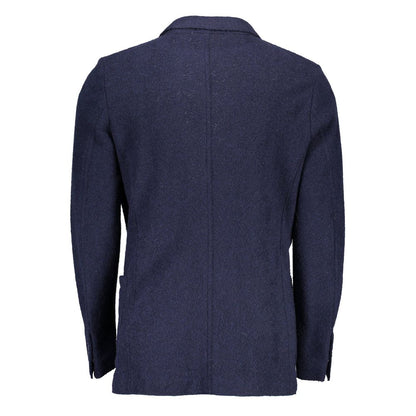 Gant Blue Wool Men Jacket