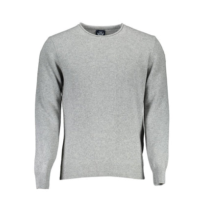 North Sails Gray Wool Men Sweater