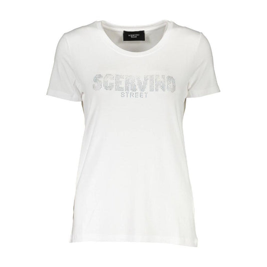 Scervino Street White Elastane Women T-Shirt