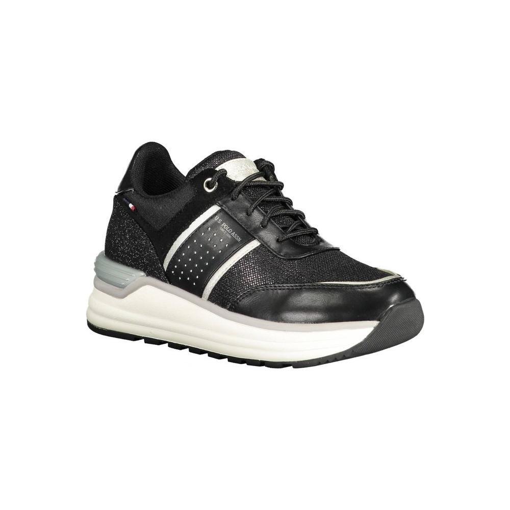 U.S. POLO ASSN. Black Polyester Sneaker