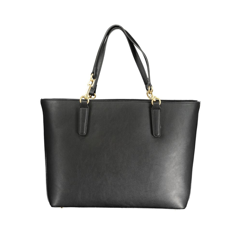 Front view with bag zipped and handles upright.
