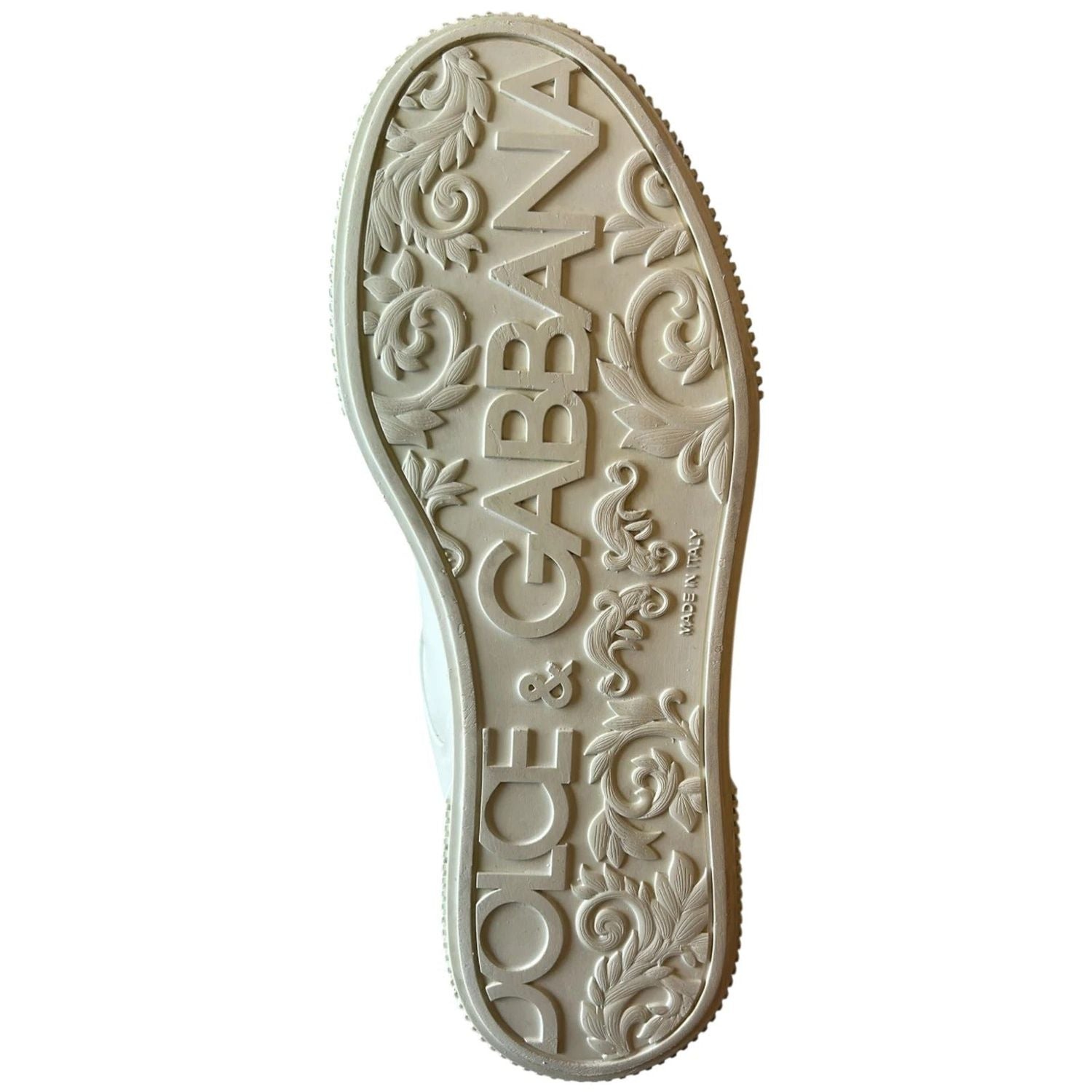 Dolce & Gabbana White Miami Leather Low Top Sneakers Shoes