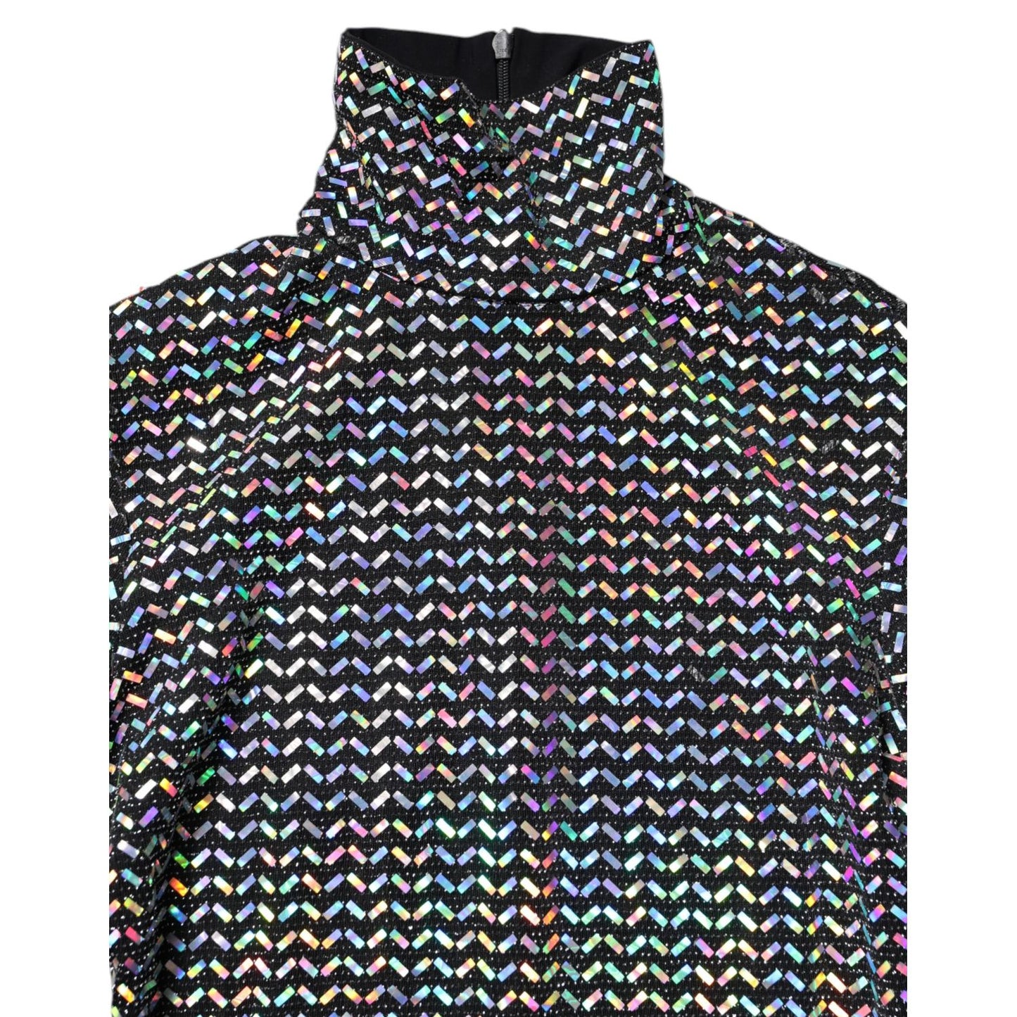 Dolce & Gabbana Black Embellished Nylon Bodycon Mini Dress