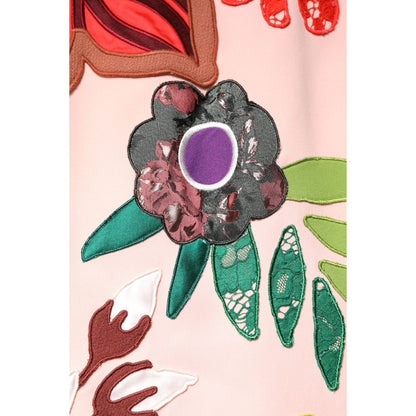 Dolce & Gabbana Pink Floral Print Spaghetti Strap Mini Dress