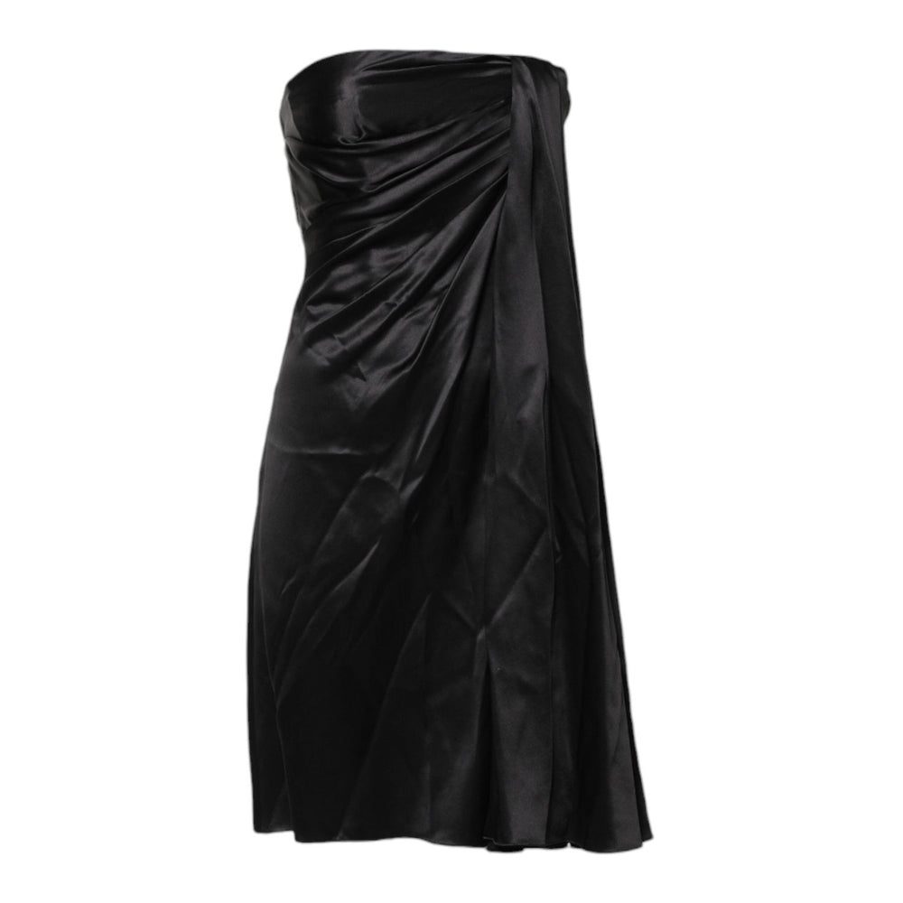 Dolce & Gabbana Black Strapless Sheath A-line Mini Dress DR281332-38