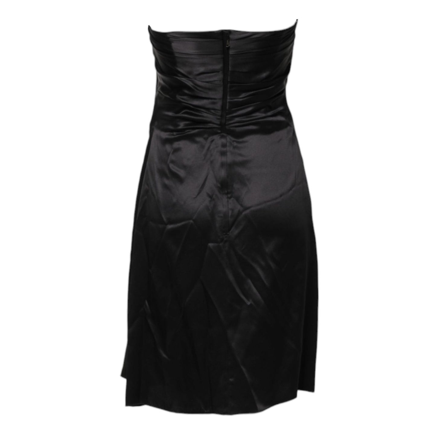 Dolce & Gabbana Black Strapless Sheath A-line Mini Dress DR281332-38