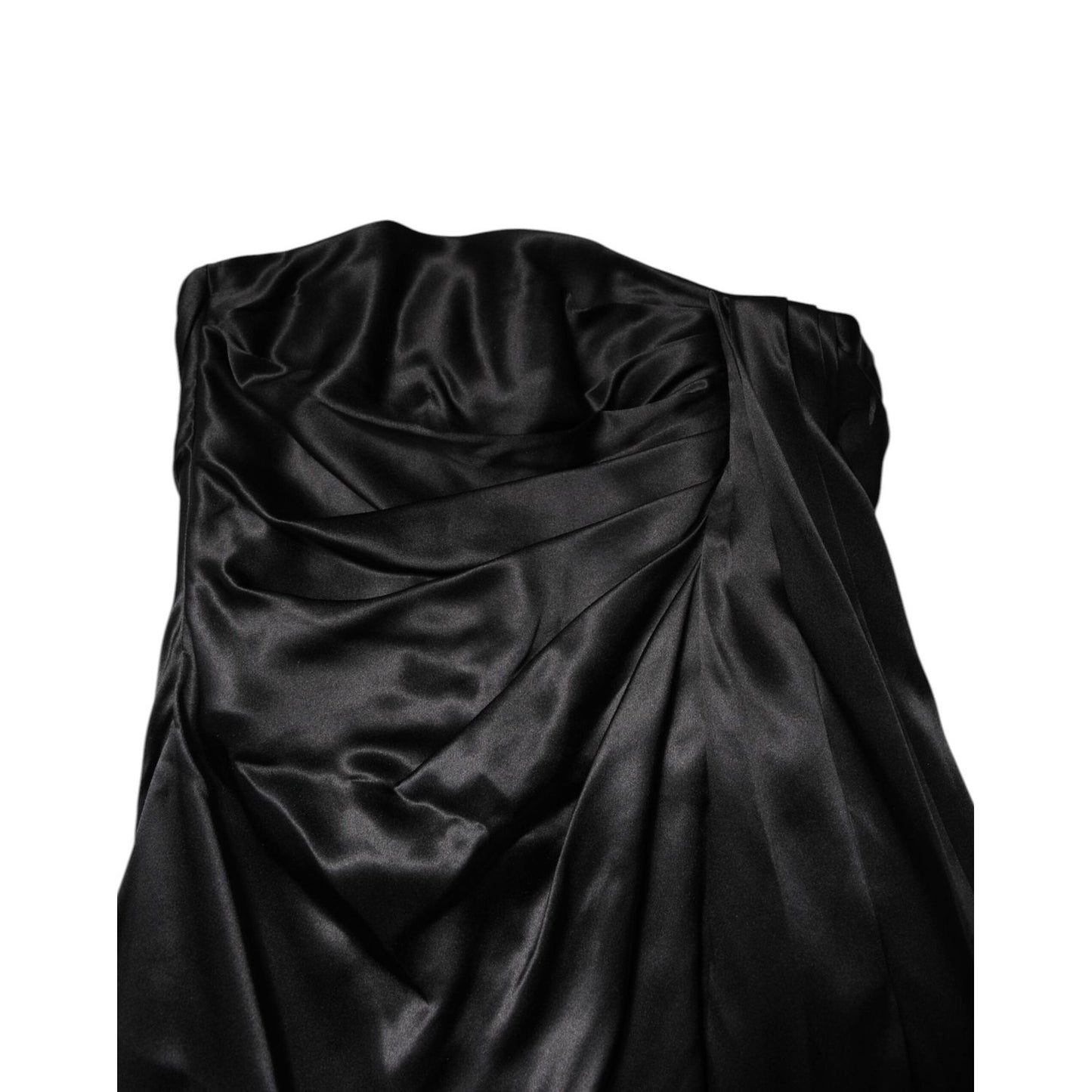 Dolce & Gabbana Black Strapless Sheath A-line Mini Dress DR281332-38