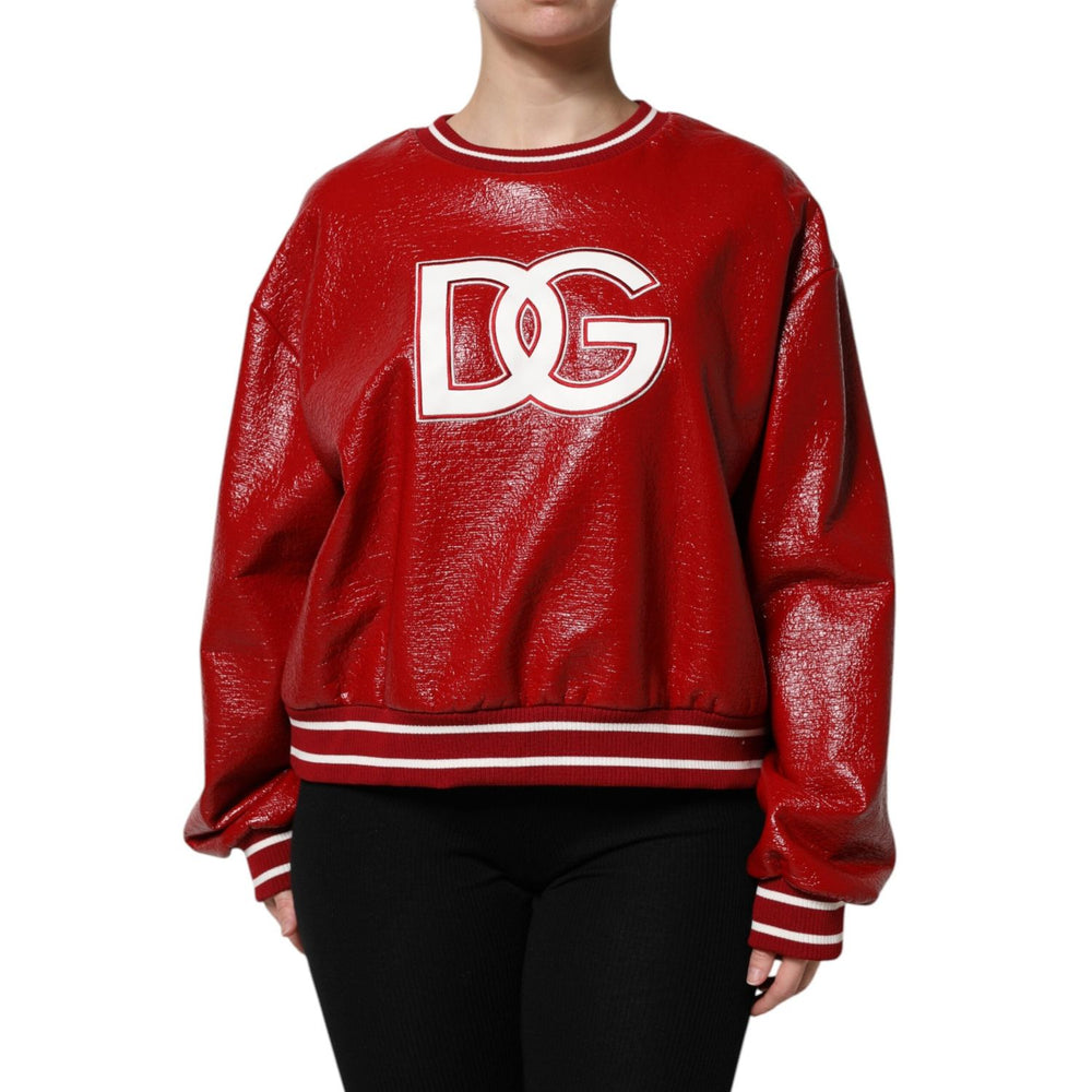 Dolce & Gabbana Red Wool DGLogo Embroidery Pullover Sweater THS90392-46