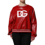 Dolce & Gabbana Red Wool DGLogo Embroidery Pullover Sweater THS90392-46