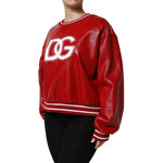 Dolce & Gabbana Red Wool DGLogo Embroidery Pullover Sweater THS90392-46