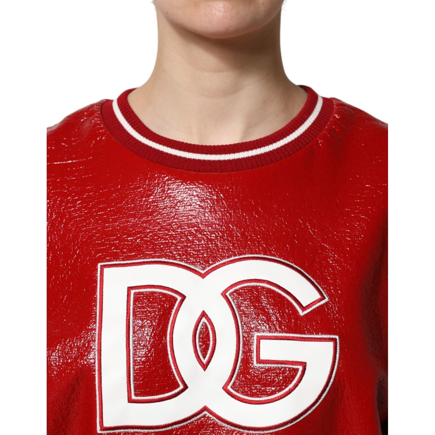 Dolce & Gabbana Red Wool DGLogo Embroidery Pullover Sweater THS90392-46