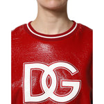 Dolce & Gabbana Red Wool DGLogo Embroidery Pullover Sweater THS90392-46