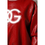 Dolce & Gabbana Red Wool DGLogo Embroidery Pullover Sweater THS90392-46