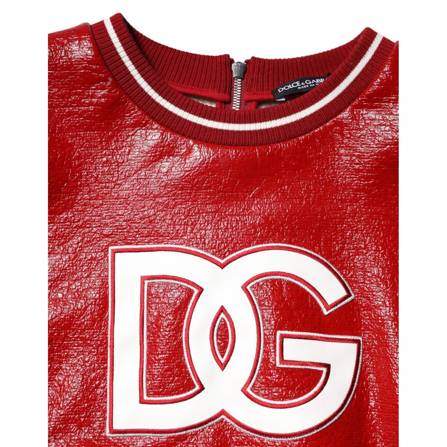 Dolce & Gabbana Red Wool DGLogo Embroidery Pullover Sweater THS90392-46