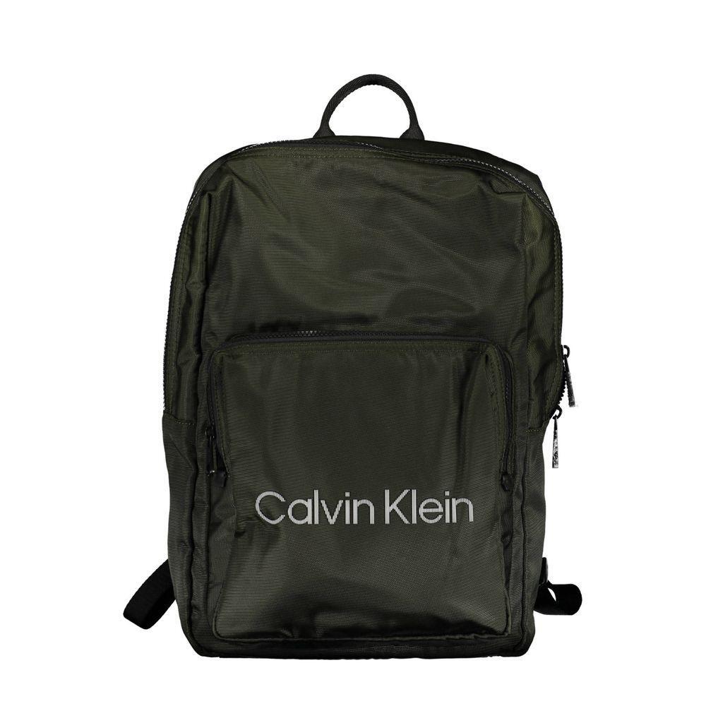 Calvin Klein Green Polyester Men Backpack CA-37935