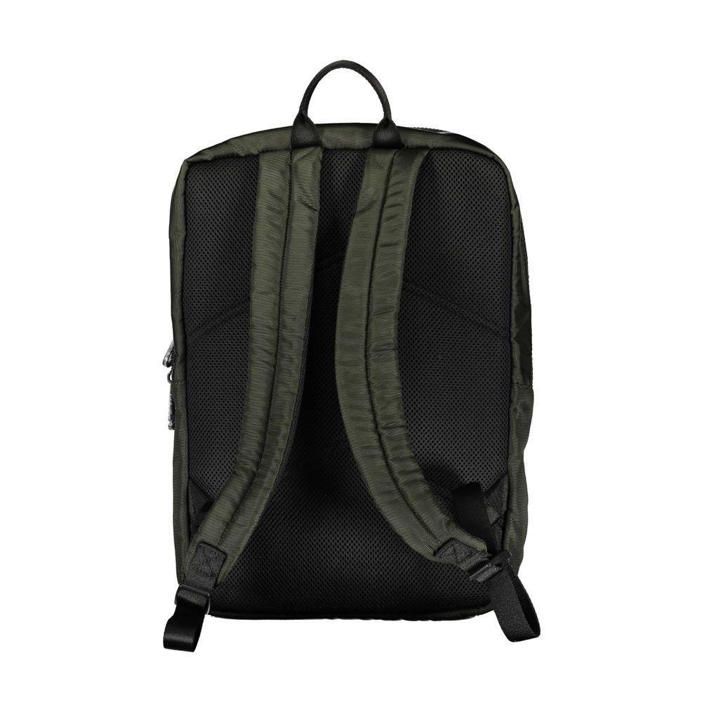 Front view with bag zipped and handles upright.